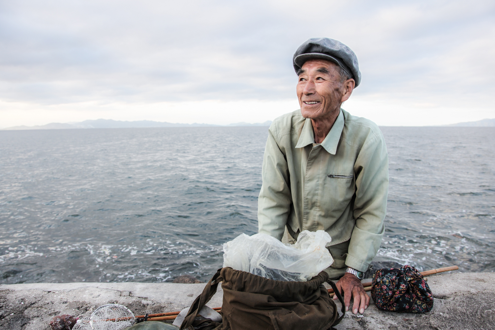 Local fisherman, Wonson, North Korea.
