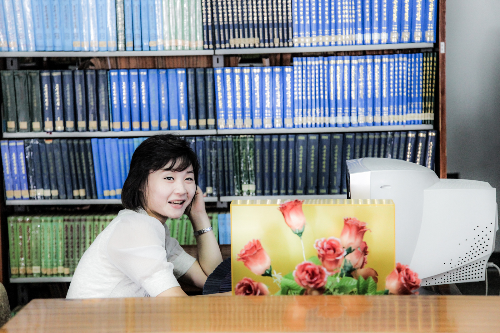 Office worker, Pyongyang.