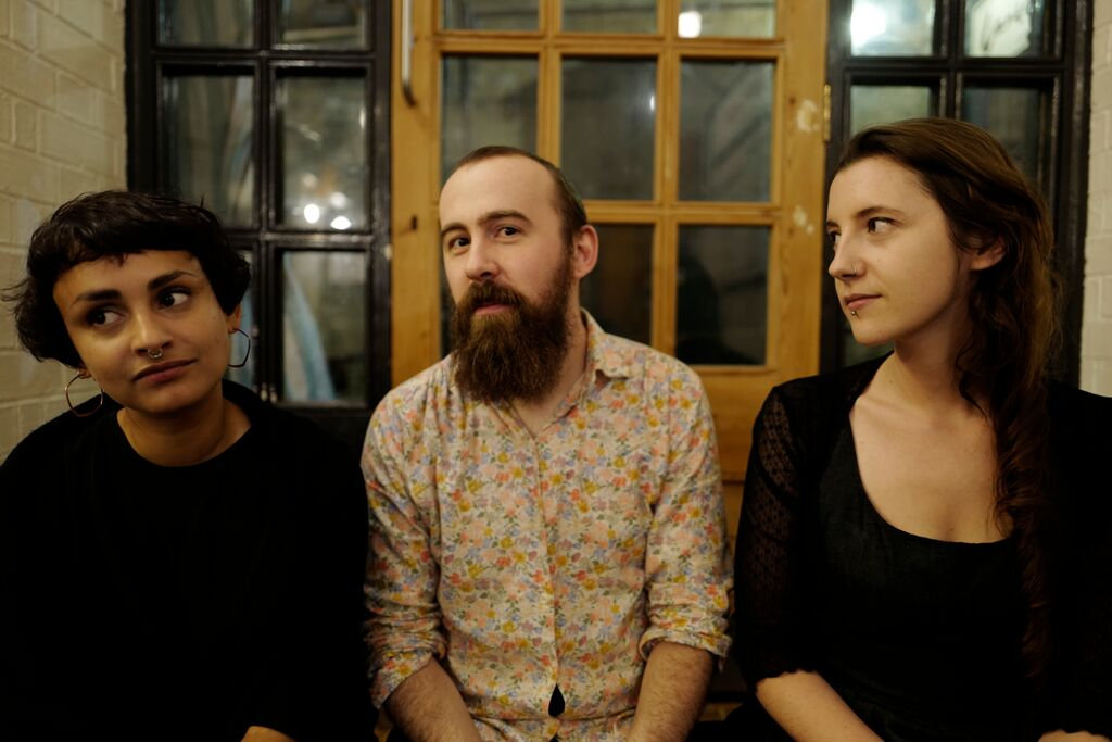 Little Fists: Vanessa (bass), Ste (guitar), Soph (drums). Photo by Matthew Hussey.