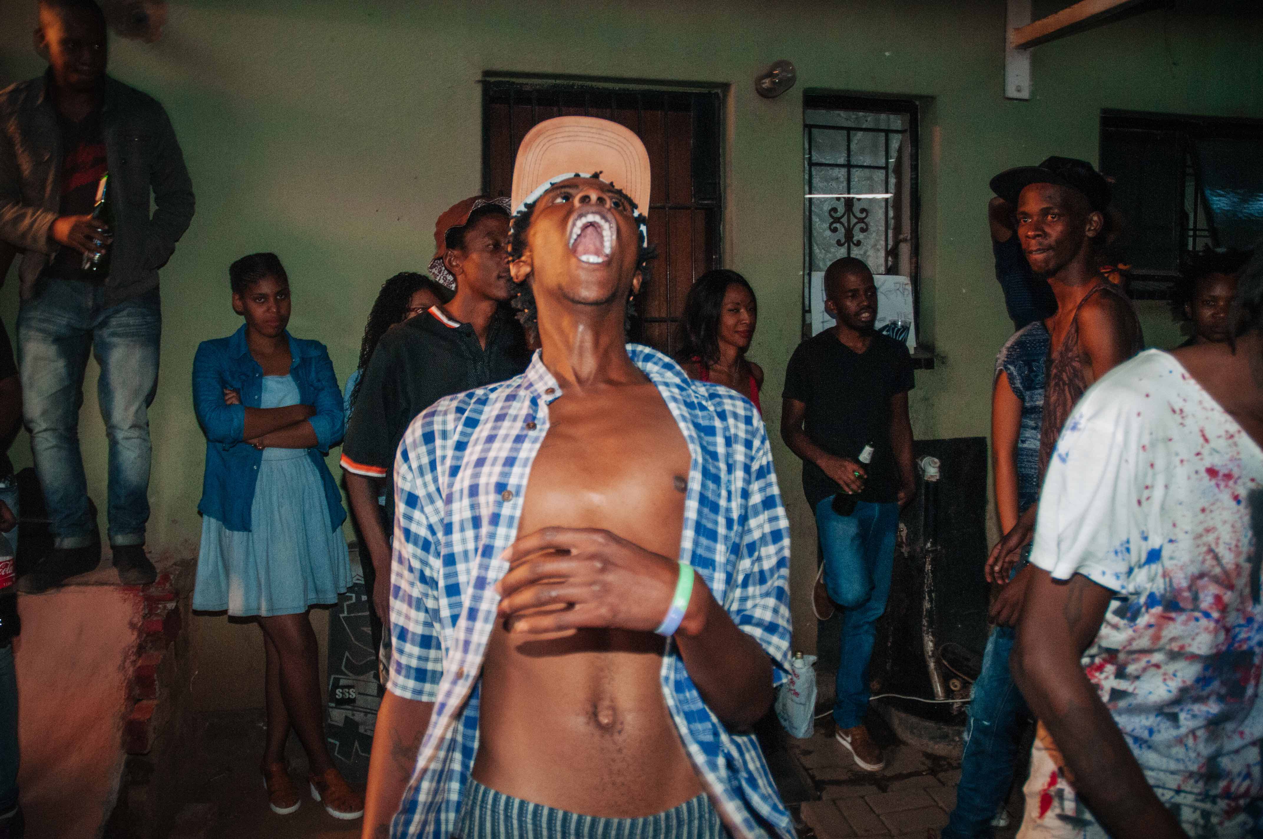 SSS member Success amps up the crowd at a TCIYF show in Soweto.