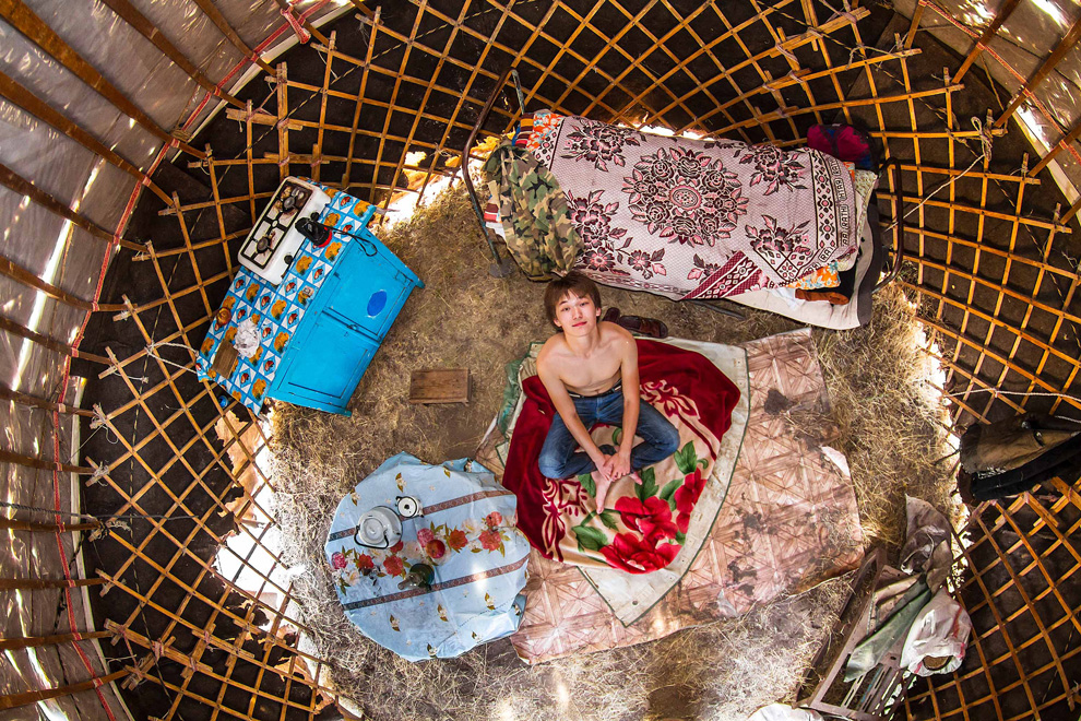 Zhanbyl, Kazakhstan: an 18-year-old school student.