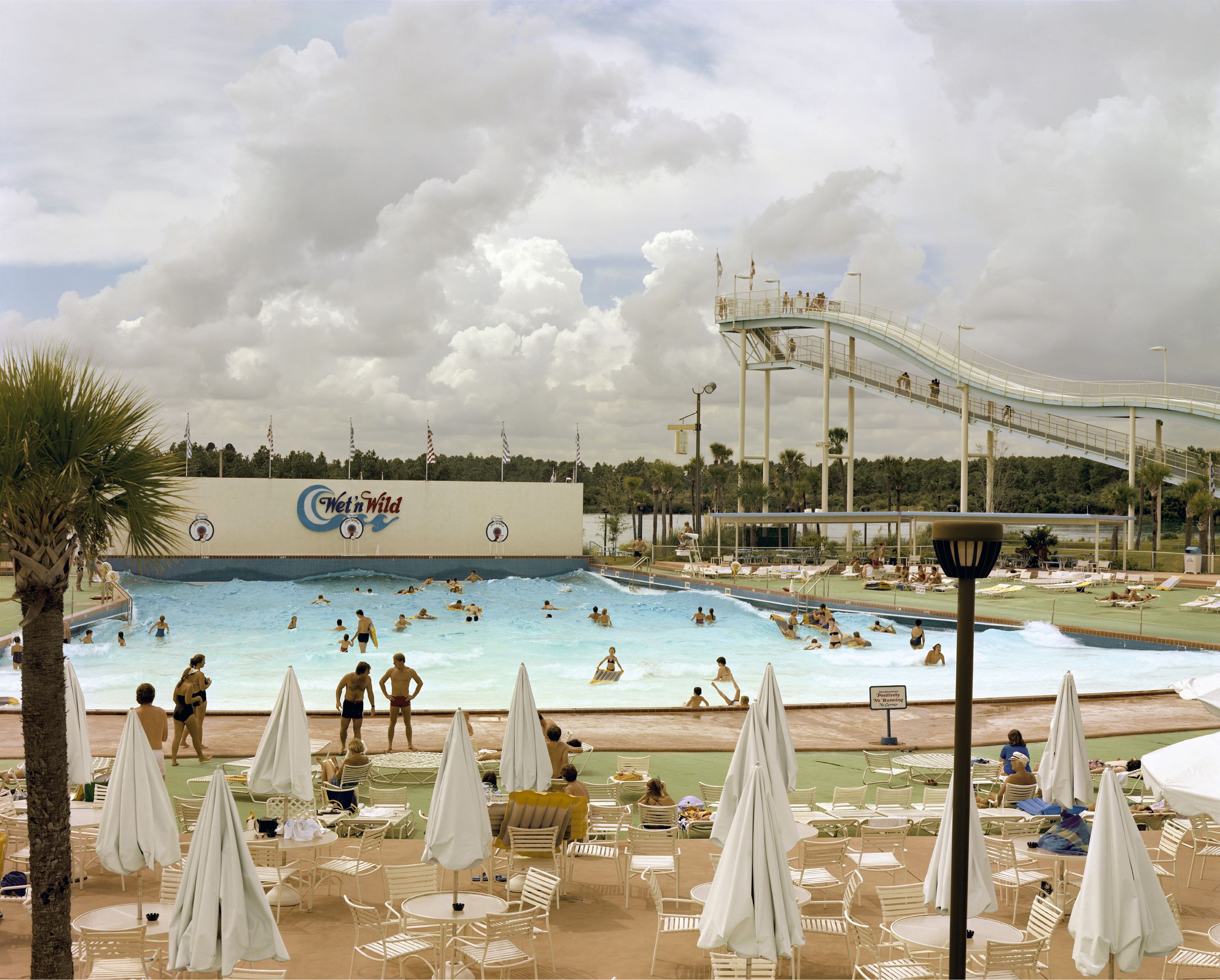 Wet 'n Wild Aquatic Theme Park, Orlando, Florida, September 1980 © Joel Sternfeld courtesy Luhring Augustine Gallery and Beetles + Huxley Gallery