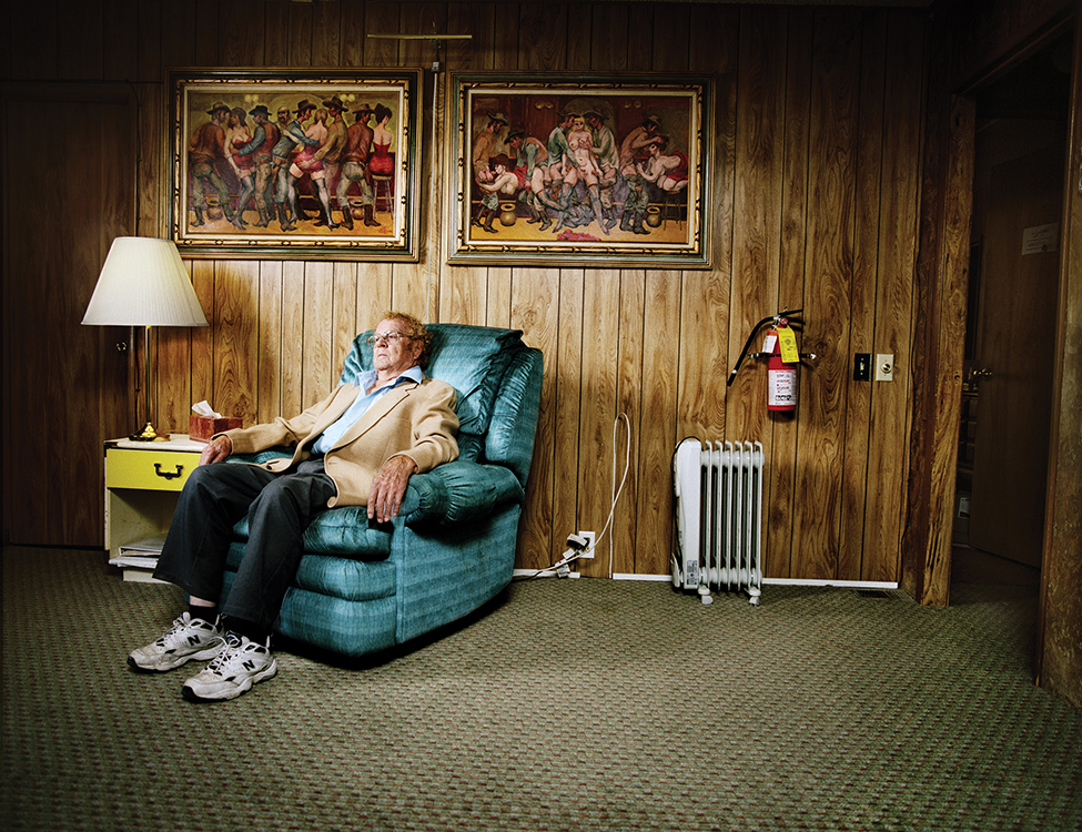 Mack in His Recliner, Beatty, Nevada