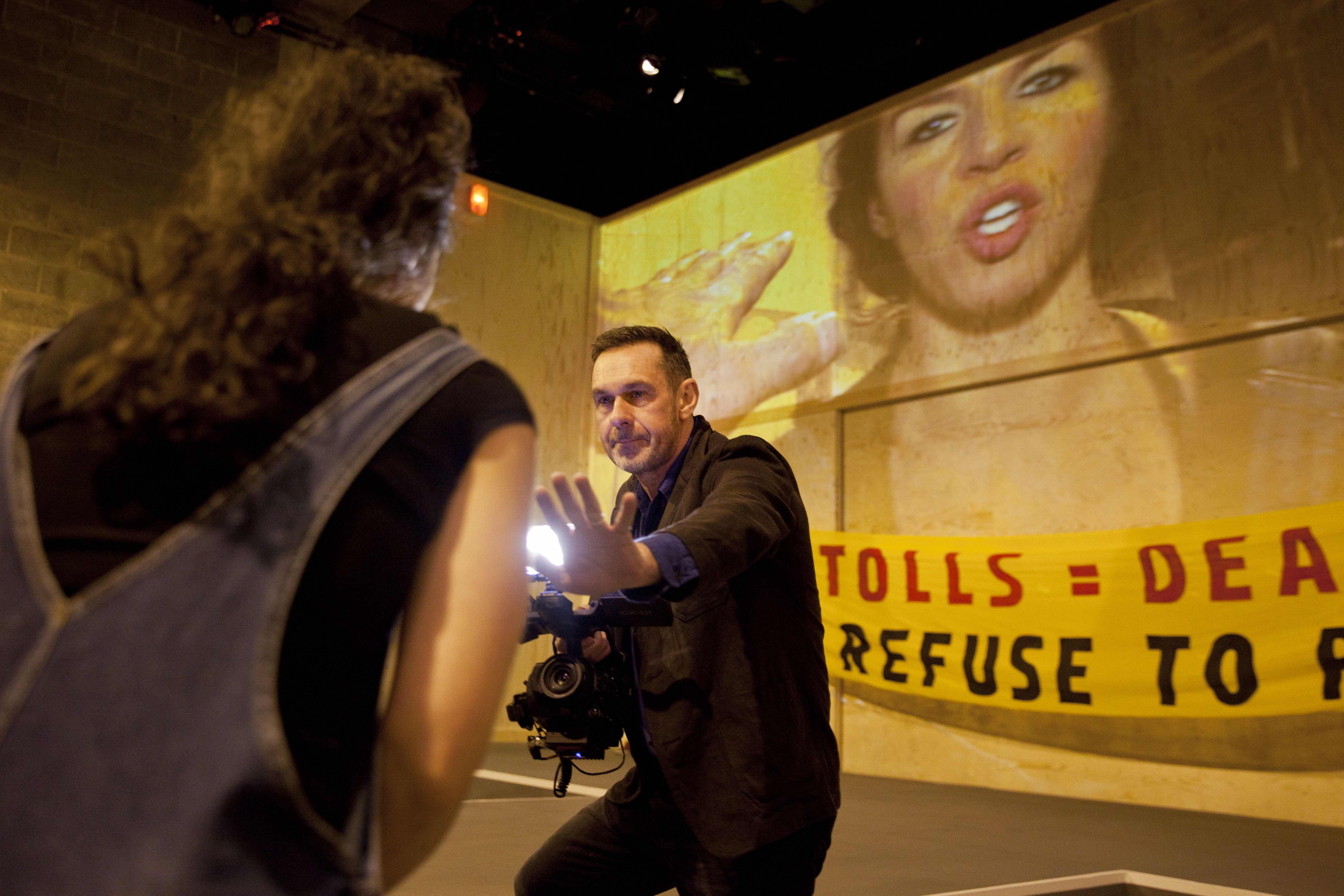 Paul Mason and Sirine Saba in Why It's Kicking Off Everywhere at the You..._1