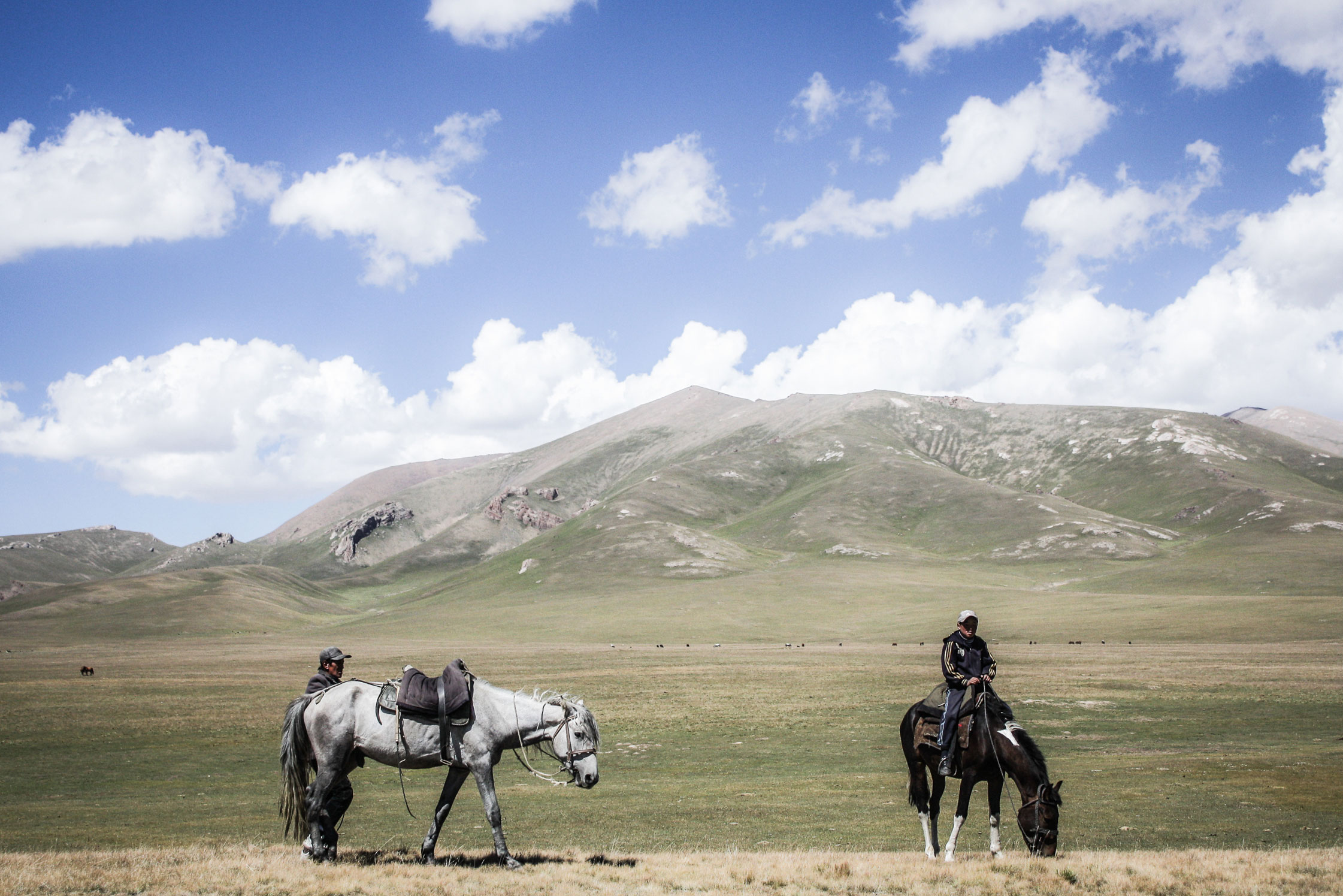 Nomadic herders, Song-Kol, Kyrgyzstan.