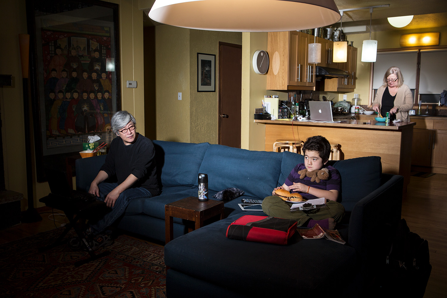 Wednesday: Bruce, Heather and Wyatt.