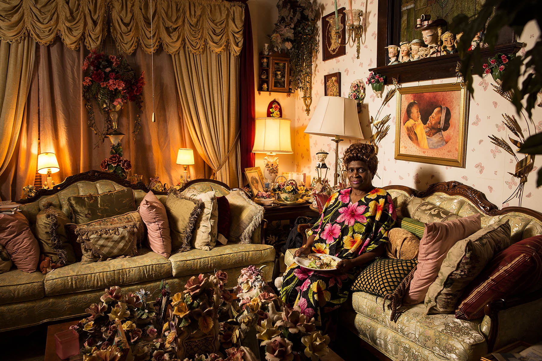 Wednesday: Willie Mae. "This was the second time I photographed Willie Mae. The first, for my project The Bedroom series, saw her photo run in the local newspaper and she got a lot of local attention about it. When I went back and photographed her for Weeknight Dinners, she looked at me and said, “Make me famous!” I think she was joking. To me, the power of this photograph is that she has become an extension of her space that she has so carefully curated."