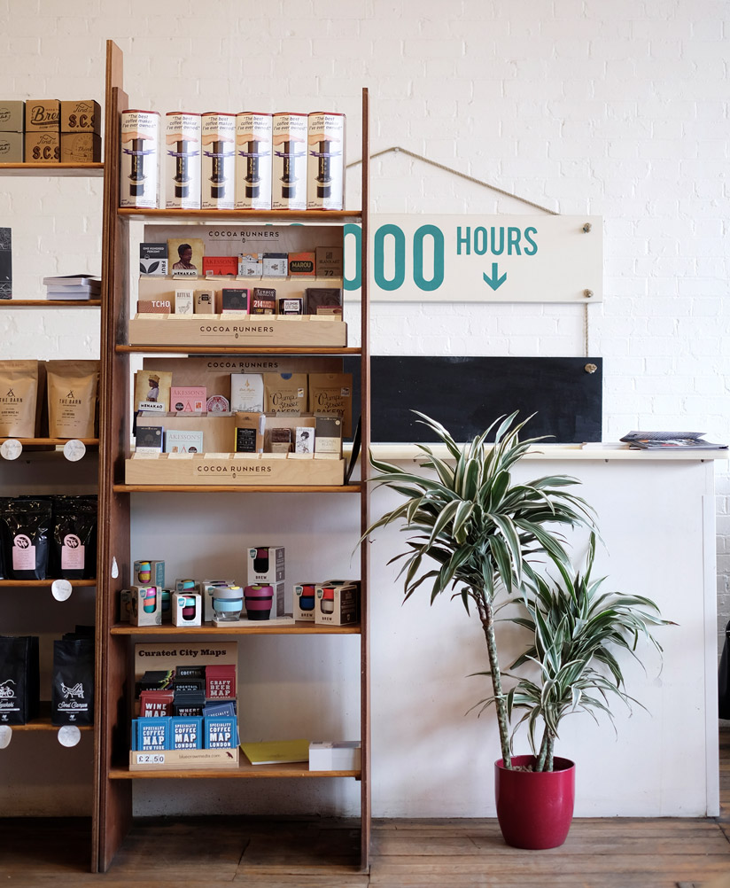 Prufrock Coffee, multi-roaster café and training school, Clerkenwell.