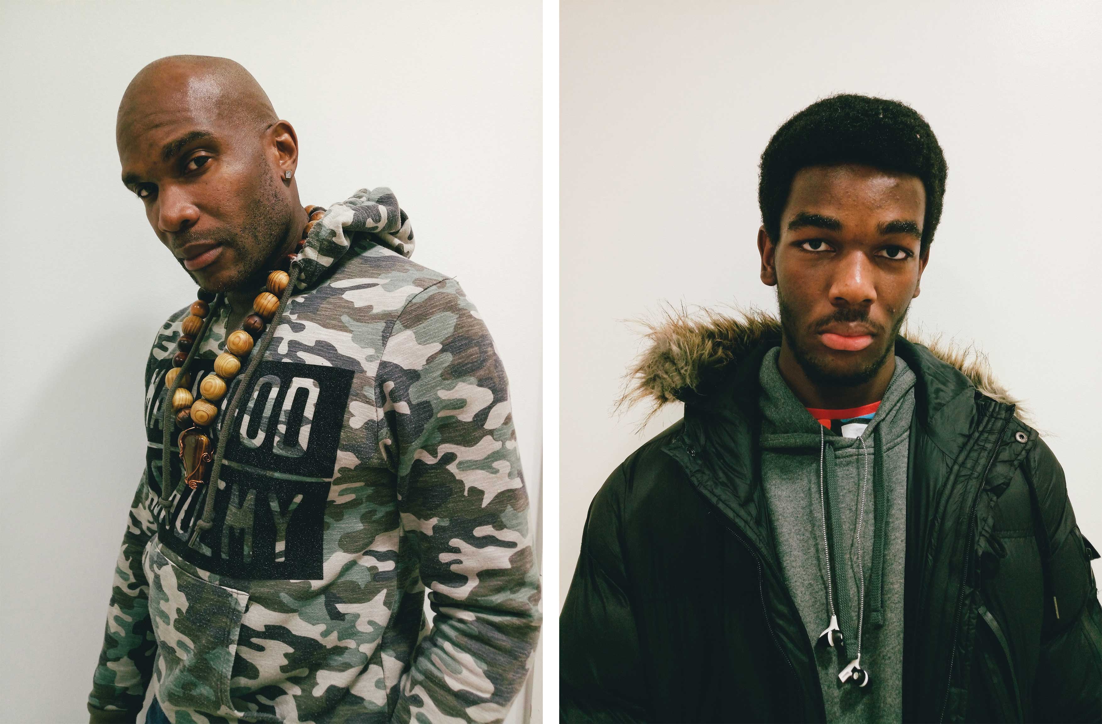 Co-founder Davis J. Williams (aka 5 Star) and participant Zion Jones.