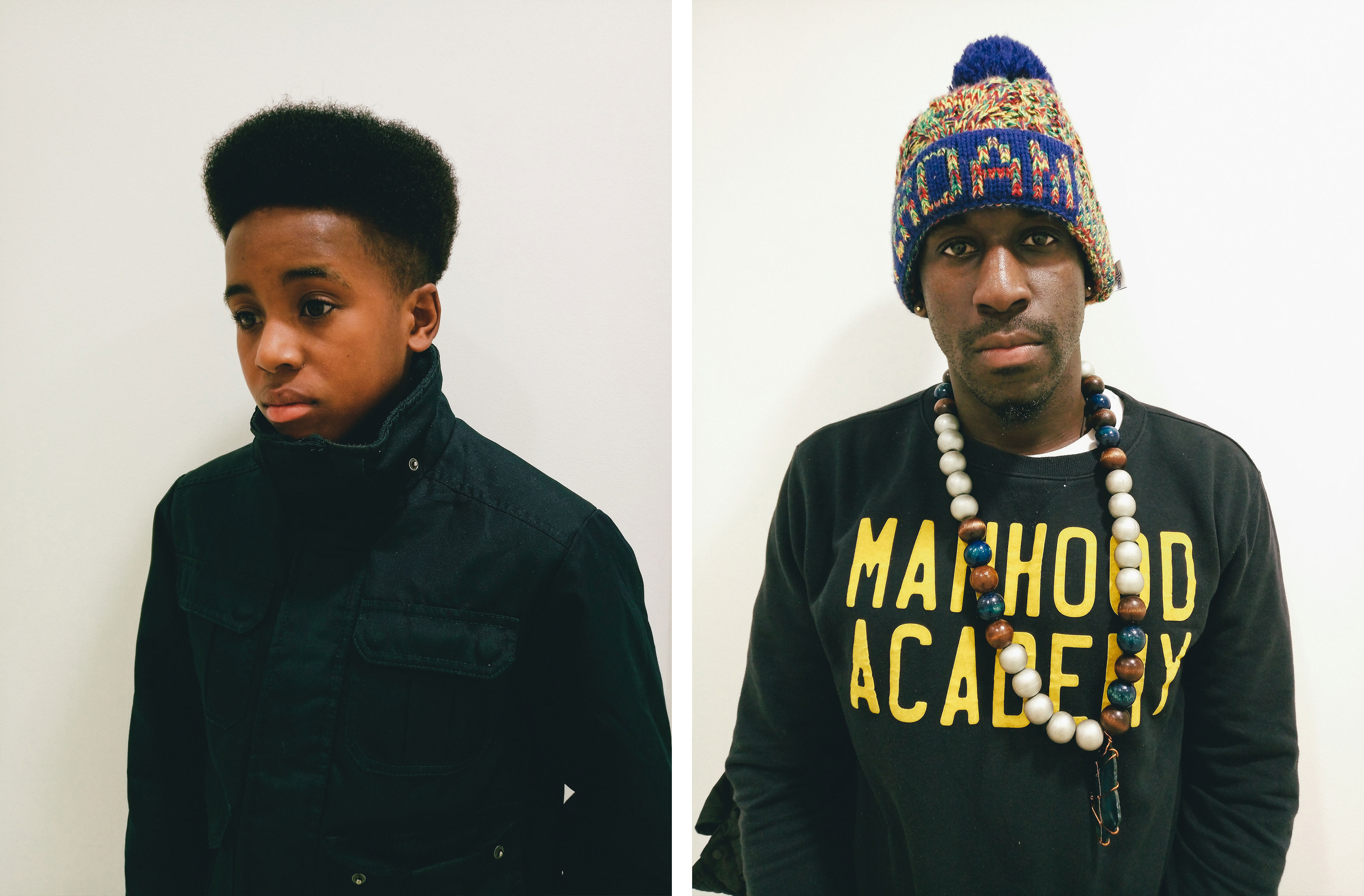 Participant Malachi Green and co-founder/mentor Albert Mada (aka Se7en).