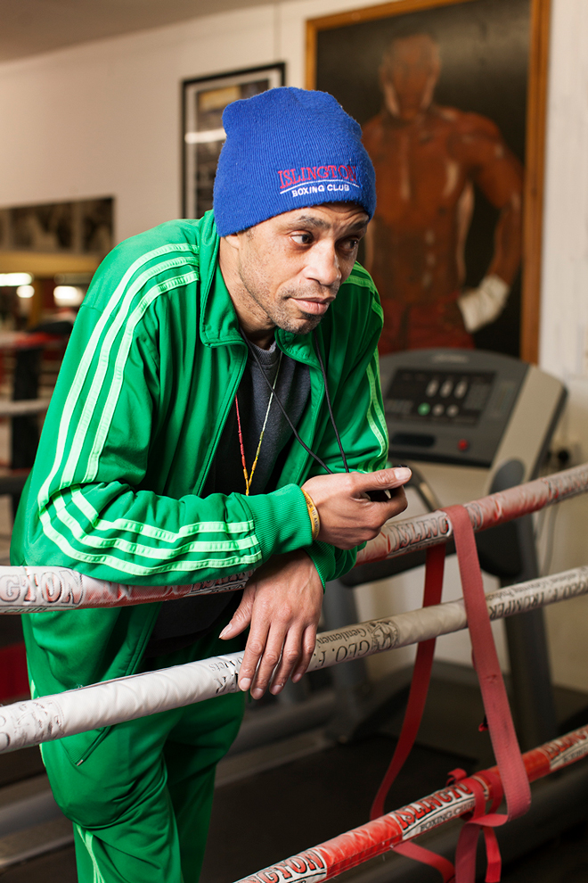 Jerry Mitchell, a senior coach at Islington Boxing Club.