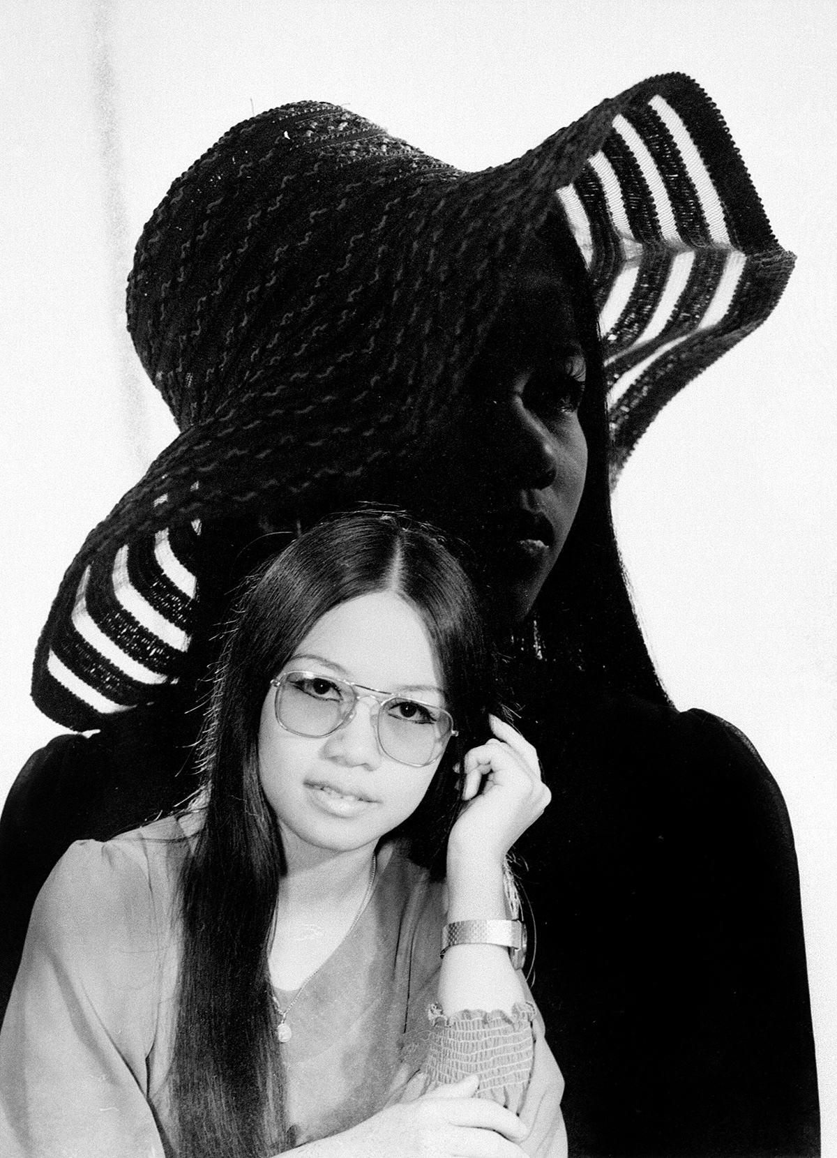 Double exposed negative. Bellay Studio. Yangon, 1970s. Taken by Har Si Yone, Bellay Photo Studio, Yangon 1970s.