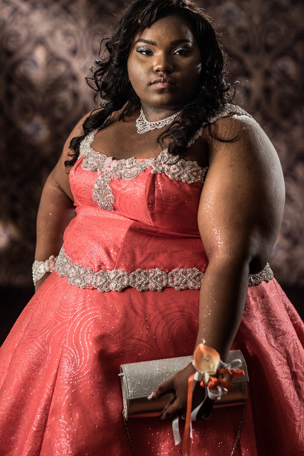Chadelle Richardson, 18-years-old, Northwestern High School Prom. Flint, Michigan. May 2016.