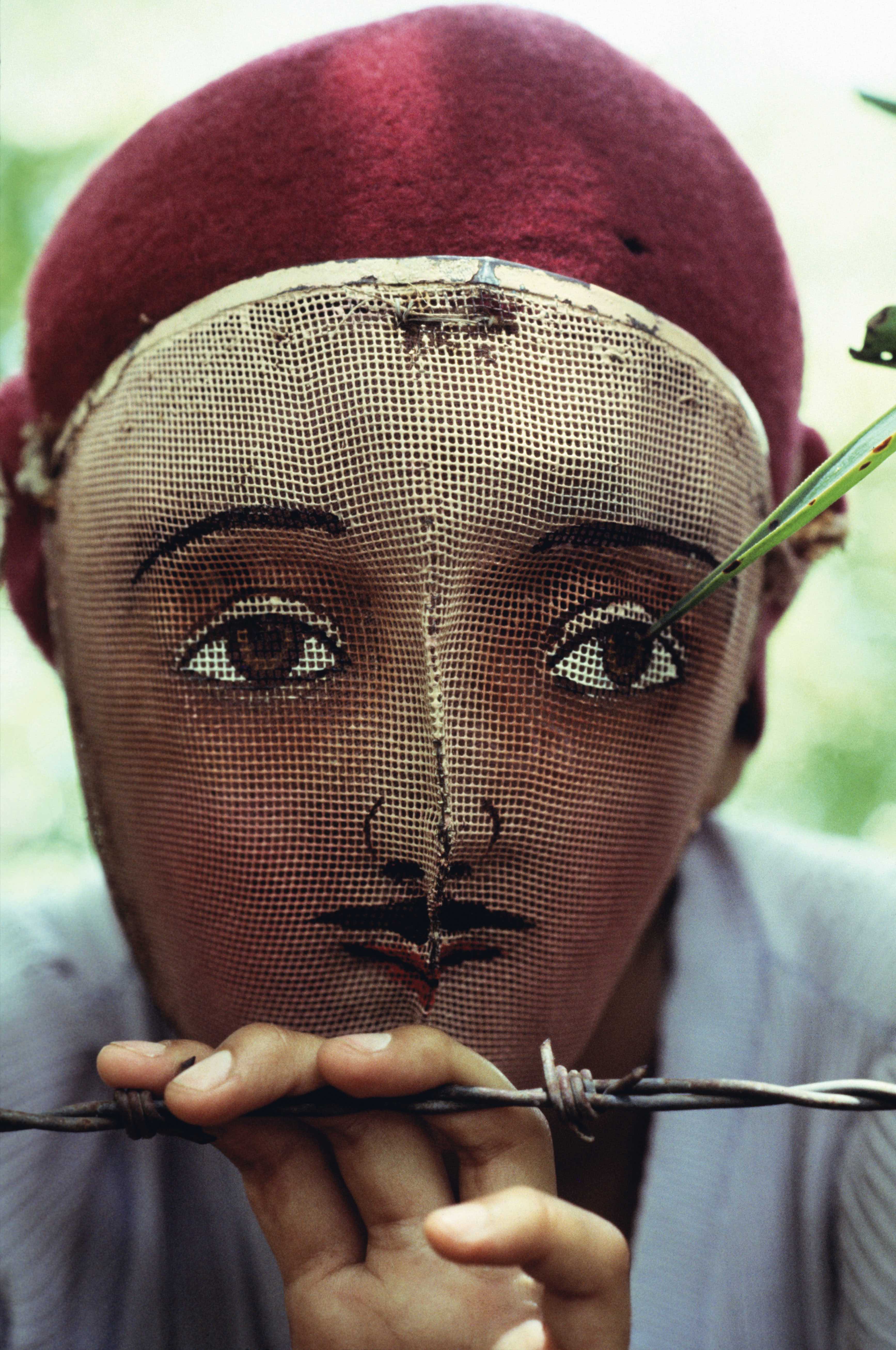 Traditional Indian dance mask from the town of Monimbo. 1978