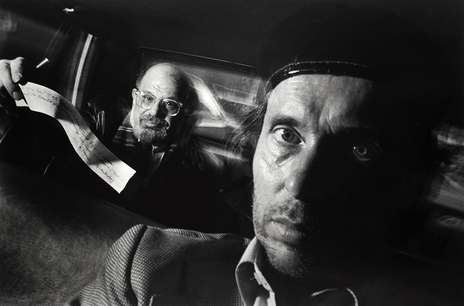 With Allen Ginsberg.